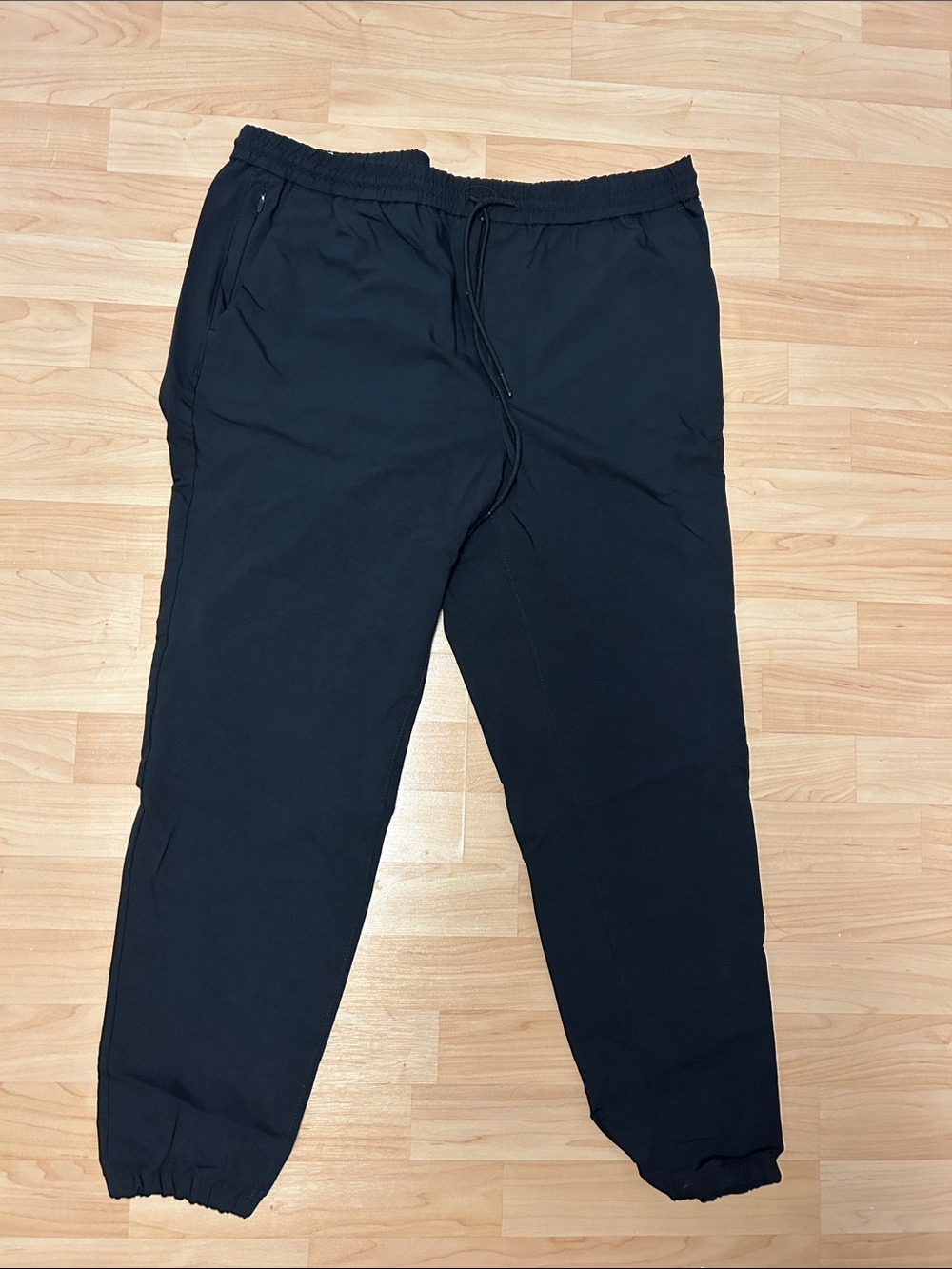 Express Men's Black Jogger Sweatpants with Drawstring